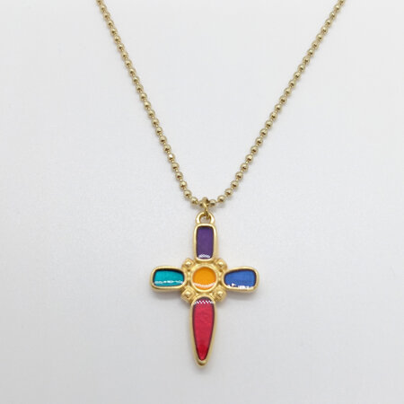 ALKYPI jewels kallirroi gr faux bijoux χειροποίητο κόσμημα αλυσίδα και ψημένο σμάλτο χρωμάτων