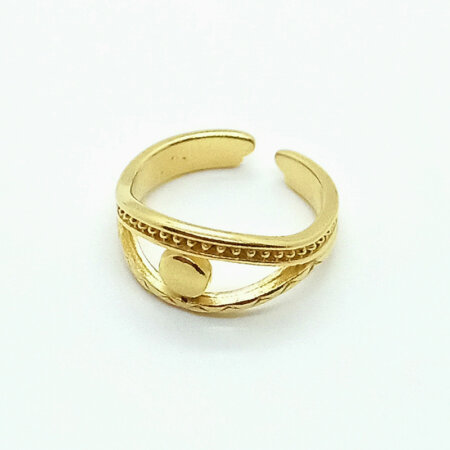 ANTIOPI jewels kallirroi gr faux bijoux δαχτυλίδι επίχρυσο μάτι ethnic διάτρητο