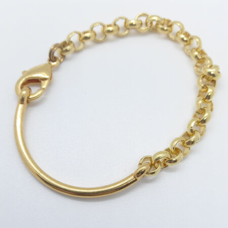 BRAVO jewels kallirroi gr faux bijoux γυναικεία κοσμήματα βραχιόλι χεριού αλυσίδα επίχρυση