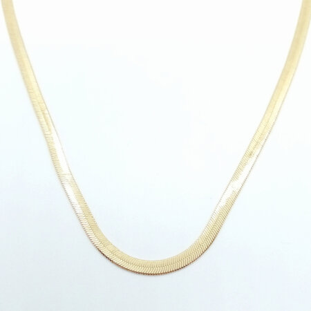 KLYMENI jewels kallirroi gr faux bijoux κολιέ αλυσίδας φιδιού επίχρυσο