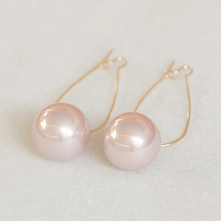 VALINA jewels kallirroi gr faux bijoux γυναικεία χειροποίητα κοσμήματα σκουλαρίκια επίχρυσα ροζ πέρλα