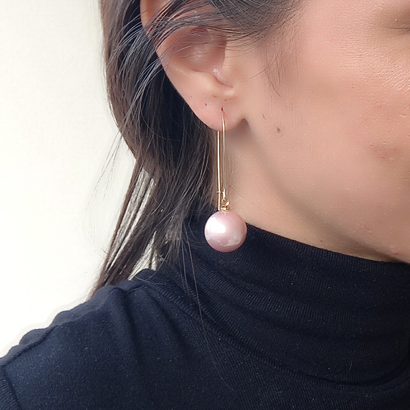 VALINA jewels kallirroi gr faux bijoux φο μπιζού Πειραιάς Καλλιθέα σκουλαρίκια κρεμαστά πέρλα ροζ