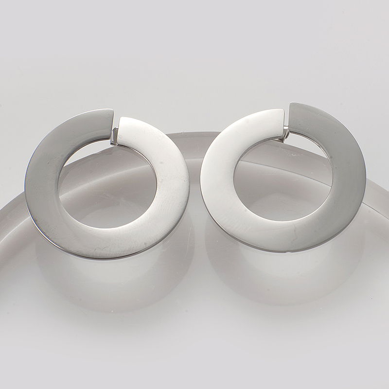 hoops faux bijoux σκουλαρίκια γυναικεία επίχρυσα ασημί κλασσικού κρίκου μεγάλα στρογγυλά ethnic κομψά κοσμήματα