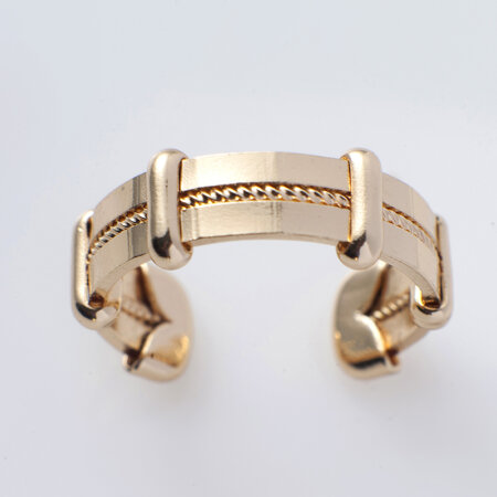 δαχτυλίδι επίχρυσο αλυσίδας βιντατζ φο μπιζού