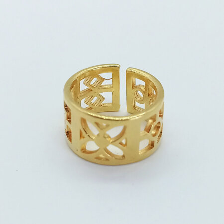 TELESILLA jewels kallirroi gr faux bijoux χειροποίητο κόσμημα δαχτυλίδι επίχρυσο