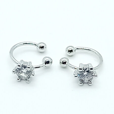 DIANA jewels kallirroi gr faux bijoux σκουλαρίκια επάργυρα earcuffs μονού strass