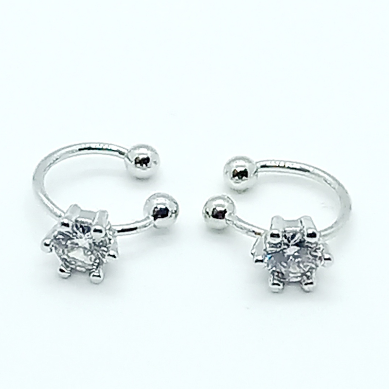 DIANA jewels kallirroi gr faux bijoux σκουλαρίκια επάργυρα earcuffs μονού strass