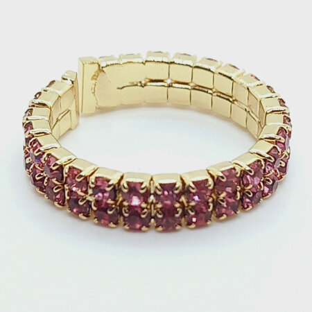 MILENA jewels kallirroi gr faux bijoux γυναικεία κοσμήματα δαχτυλίδι ροζ strass