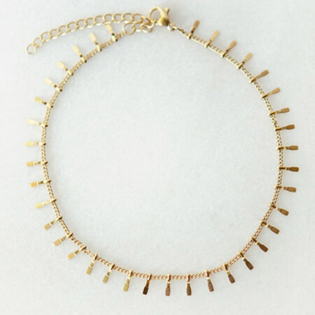 LEFKADA jewels kallirroi.gr χειροποίητο κόσμημα αλυσίδα ποδιού ατσάλι