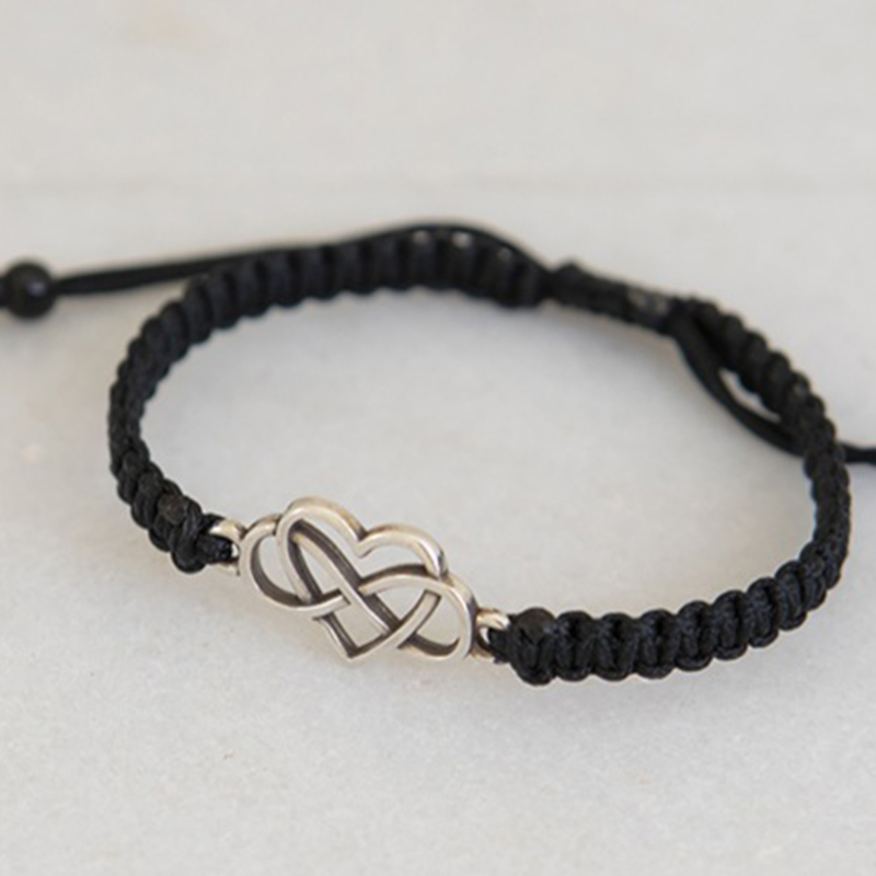 MYRTO jewels kallirroi gr faux bijoux χειροποίητο κόσμημα βραχιόλι χεριού μακραμέ μαύρο