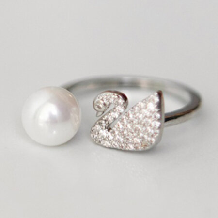 SWAN jewels kallirroi gr faux bijoux γυναικεία χειροποίητα κοσμήματα δαχτυλίδι επάργυρο πέρλας