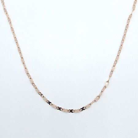 BOUCHET jewels kallirroi gr faux bijoux γυναικεία κοσμήματα αλυσίδα λαιμού ατσάλινη ροζ χρυσό