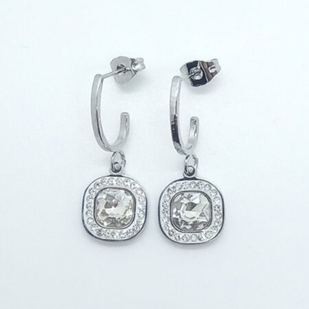 FREGENE jewels kallirroi gr faux bijoux γυναικεία χειροποίητα κοσμήματα σκουλαρίκια ασημί κρίκοι strass