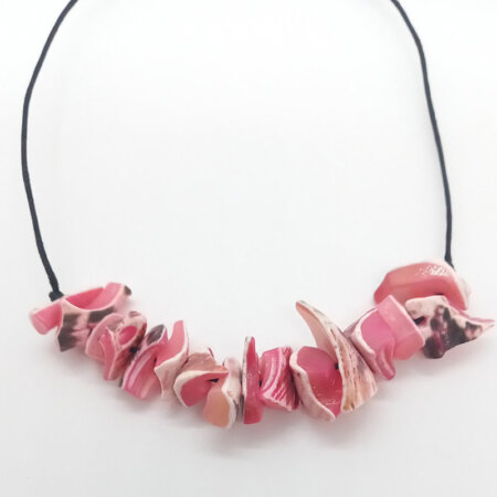 GEORGINA jewels kallirroi gr faux bijoux γυναικεία χειροποίητα κοσμήματα κολιέ μαύρης κλωστής κοραλλιού