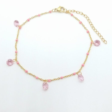 KASSOS jewels kallirroi gr faux bijoux γυναικεία χειροποίητα κοσμήματα αλυσίδα ποδιού ατσάλινη επίχρυση