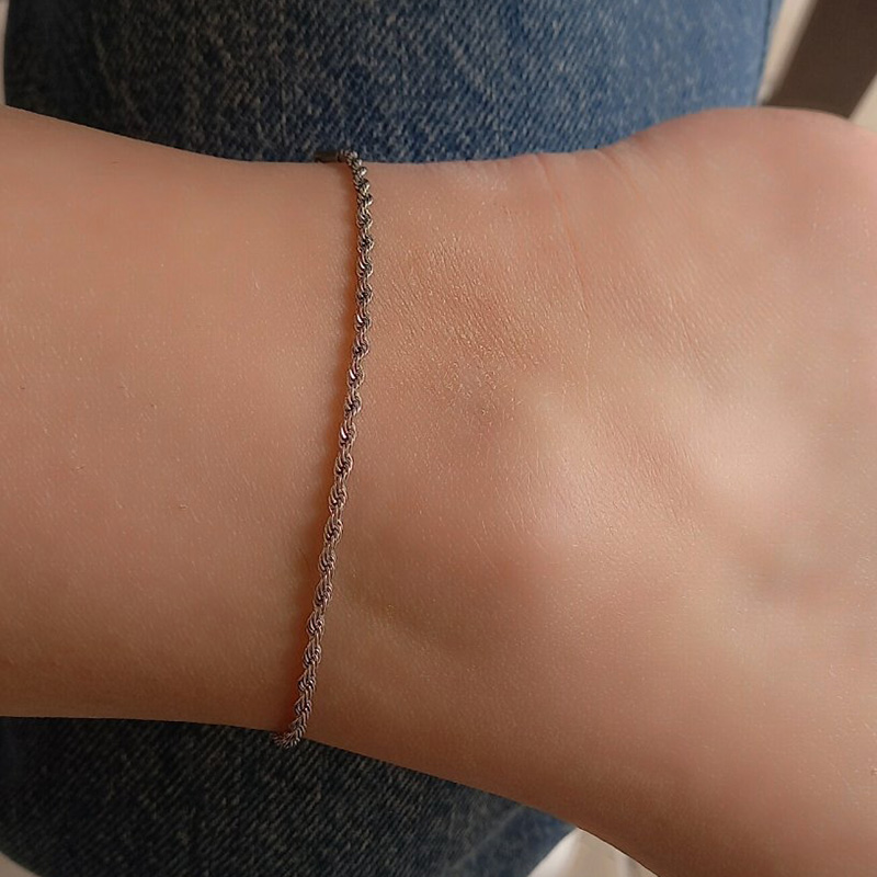 TINOS jewels kallirroi gr faux bijoux γυναικεία χειροποίητα κοσμήματα αλυσίδα ποδιού ατσάλινη ασημί