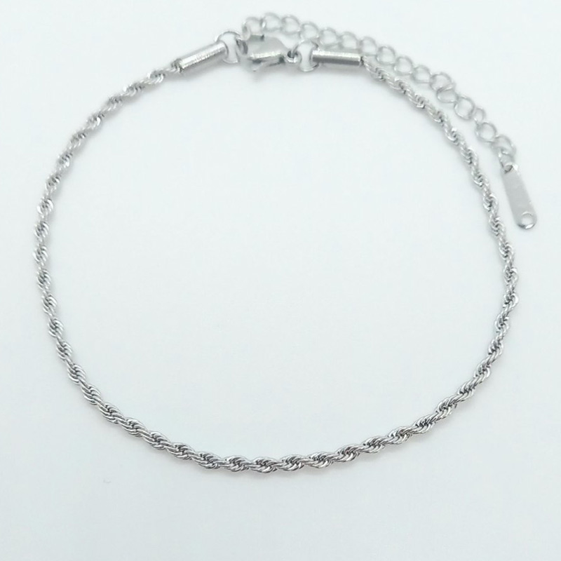 TINOS jewels kallirroi gr faux bijoux γυναικεία χειροποίητα κοσμήματα αλυσίδα ποδιού ατσάλινη ασημί