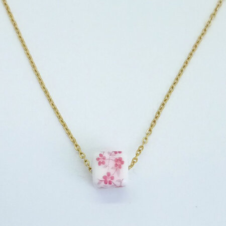 ZENIA jewels kallirroi gr faux bijoux γυναικεία χειροποίητα κοσμήματα κολιέ αλυσίδας κεραμικού κύβου