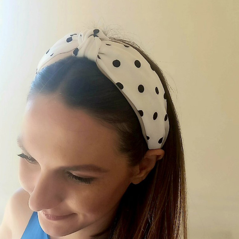 SH103 jewels kallirroi gr faux bijoux γυναικεία αξεσουάρ υφασμάτινη στέκα μαλλιών πουα μαύρο