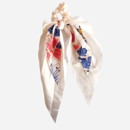 G724 jewels kallirroi gr faux bijoux γυναικεία αξεσουάρ Scrunchie μαλλιών floral satin