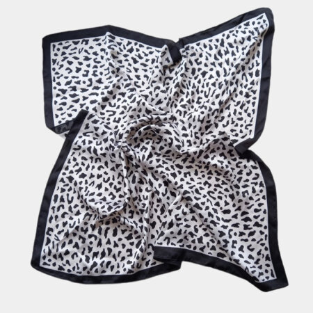 G608 jewels kallirroi gr faux bijoux γυναικεία αξεσουάρ καλλιθέα φουλάρι λαιμού λεοπάρ μαύρο άσπρο