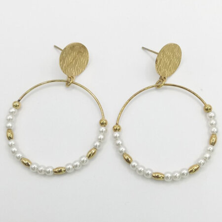 LYSIPPI jewels kallirroi gr faux bijoux γυναικεία χειροποίητα κοσμήματα σκουλαρίκια κρίκοι ατσάλινοι επίχρυσοι κρεμαστοί faux bijoux καλλιθέα