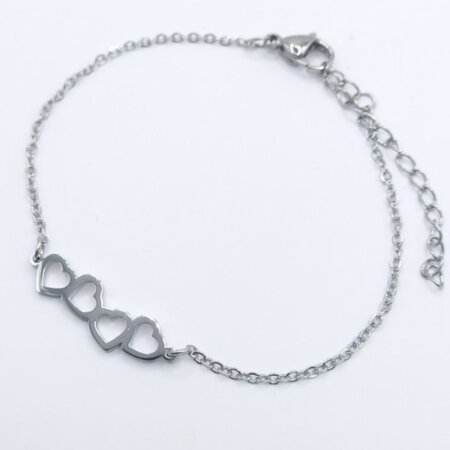 THIVI jewels kallirroi gr faux bijoux γυναικεία χειροποίητα κοσμήματα βραχιόλι χεριού ασημί ατσάλινο φθηνά φο μπιζού καλλιθέα