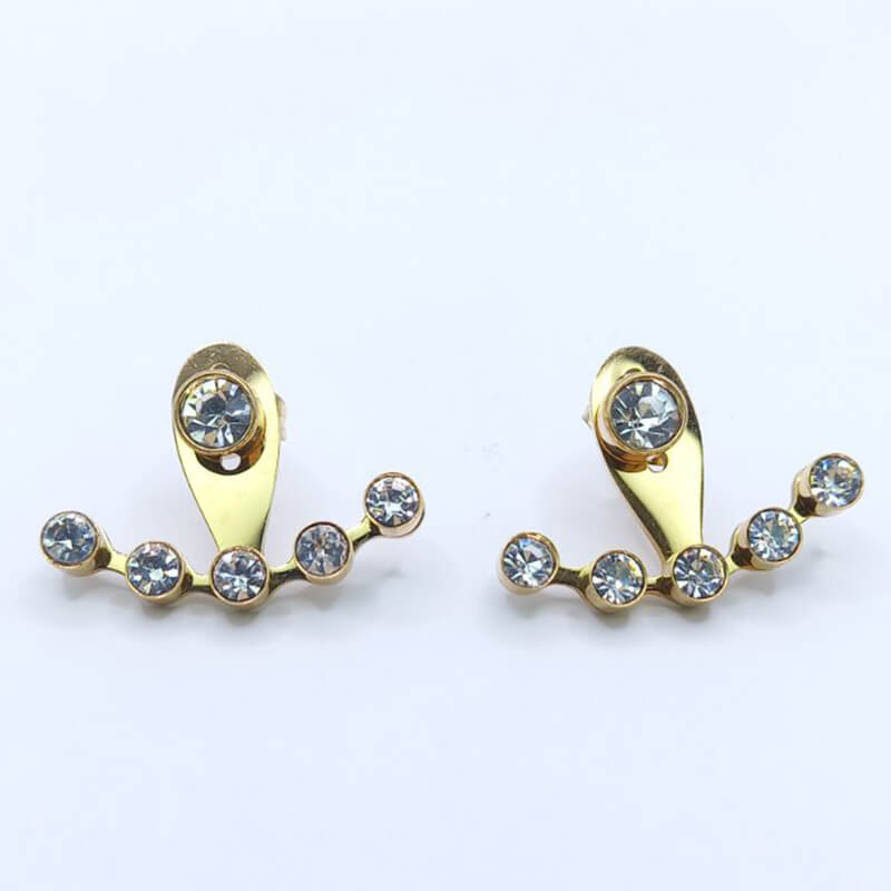 ABELLA jewels kallirroi gr faux bijoux γυναικεία χειροποίητα κοσμήματα σκουλαρίκια jacket φθηνά εντυπωσιακά ατσάλινα φο μπιζού καλλιθέα