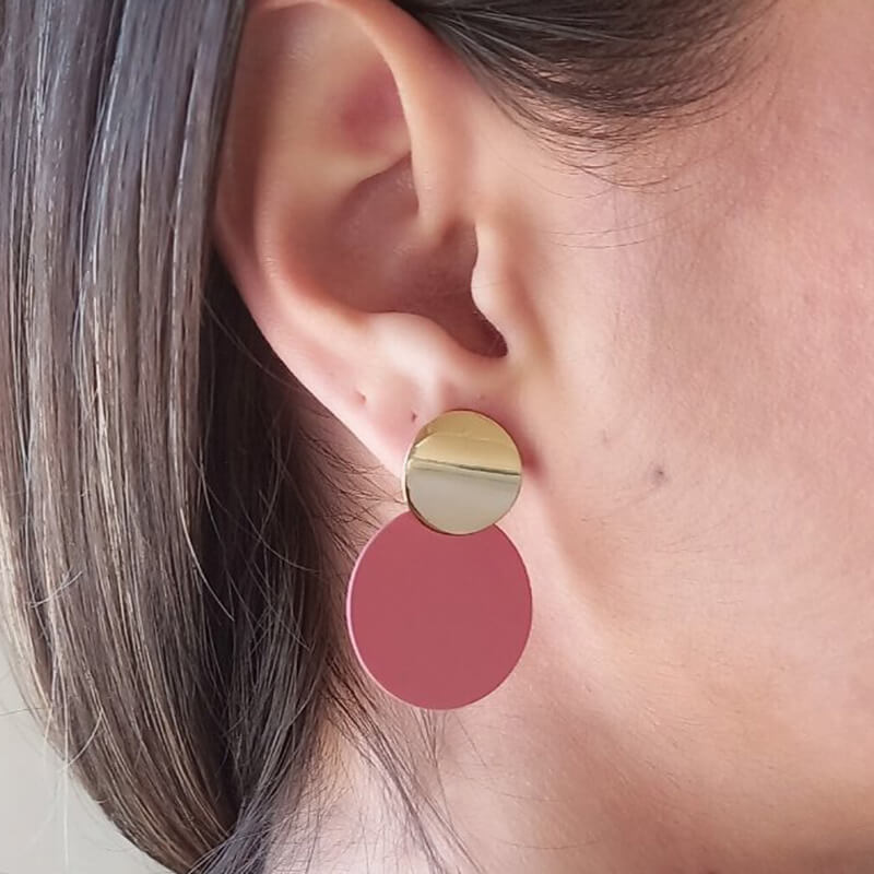 GRACE jewels kallirroi gr faux bijoux γυναικεία χειροποίητα κοσμήματα σκουλαρίκια ροζ alloy καρφωτά φθηνά εντυπωσιακά φο μπιζού καλλιθέα