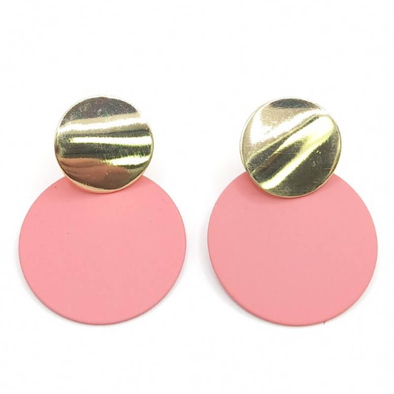 GRACE jewels kallirroi gr faux bijoux γυναικεία χειροποίητα κοσμήματα σκουλαρίκια ροζ alloy καρφωτά φθηνά εντυπωσιακά φο μπιζού καλλιθέα