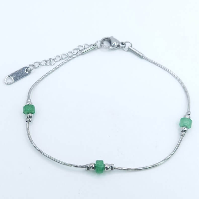 IOKASTI jewels kallirroi gr faux bijoux γυναικεία χειροποίητα φθηνά εντυπωσιακά κοσμήματα βραχιόλι χεριού χρυσό ατσάλινο αβεντουρίνη φο μπιζού καλλιθέα