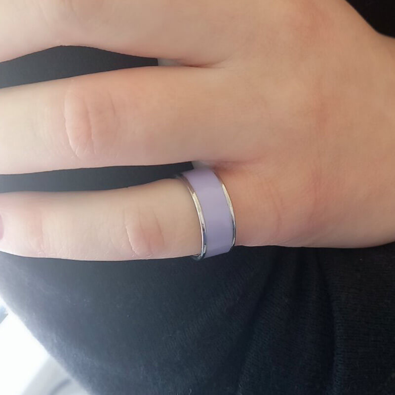 LERNY jewels kallirroi gr faux bijoux γυναικεία χειροποίητα κοσμήματα δαχτυλίδι μωβ ατσάλινο ασημί φο μπιζού καλλιθέα