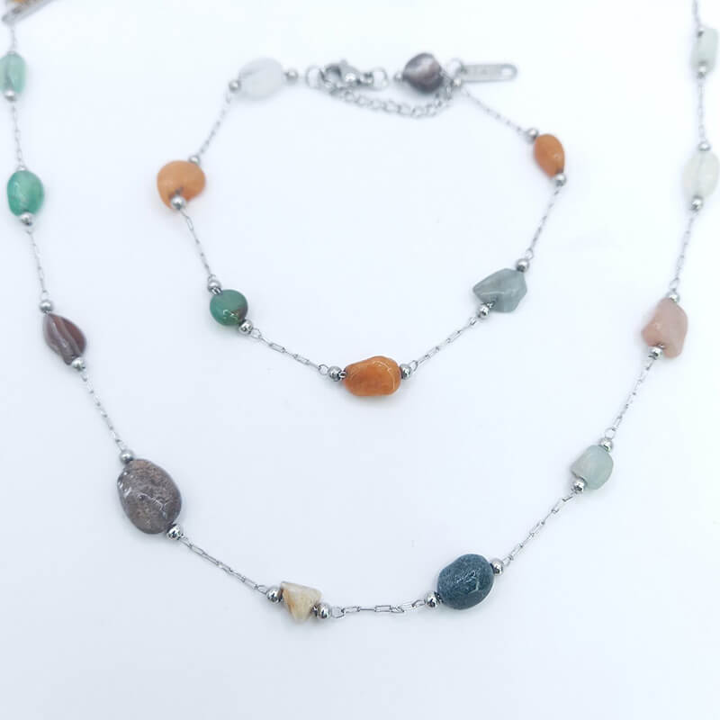 SALIVERA jewels kallirroi gr faux bijoux γυναικεία χειροποίητα κοσμήματα σετ κολιέ βραχιόλι ατσάλι δώρων gift sets φο μπιζού καλλιθέα