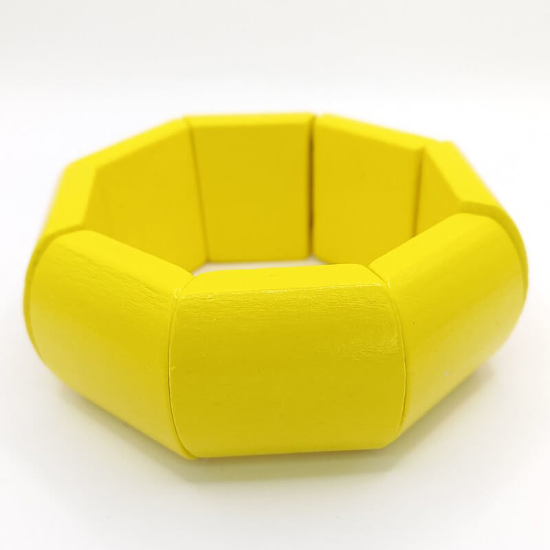 SAMORNA jewels kallirroi gr faux bijoux γυναικεία χειροποίητα κοσμήματα βραχιόλλι χεριού ξύλου κίτρινο φθηνά εντυπωσιακά ατσάλινα φο μπιζού καλλιθέα