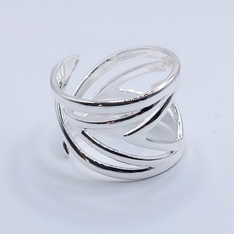 KASSANDRA jewels kallirroi gr faux bijoux γυναικεία χειροποίητα κοσμήματα δαχτυλίδι ατσάλινο ασημί εντυπωσιακό κόσμημα φο μπιζού καλλιθέα