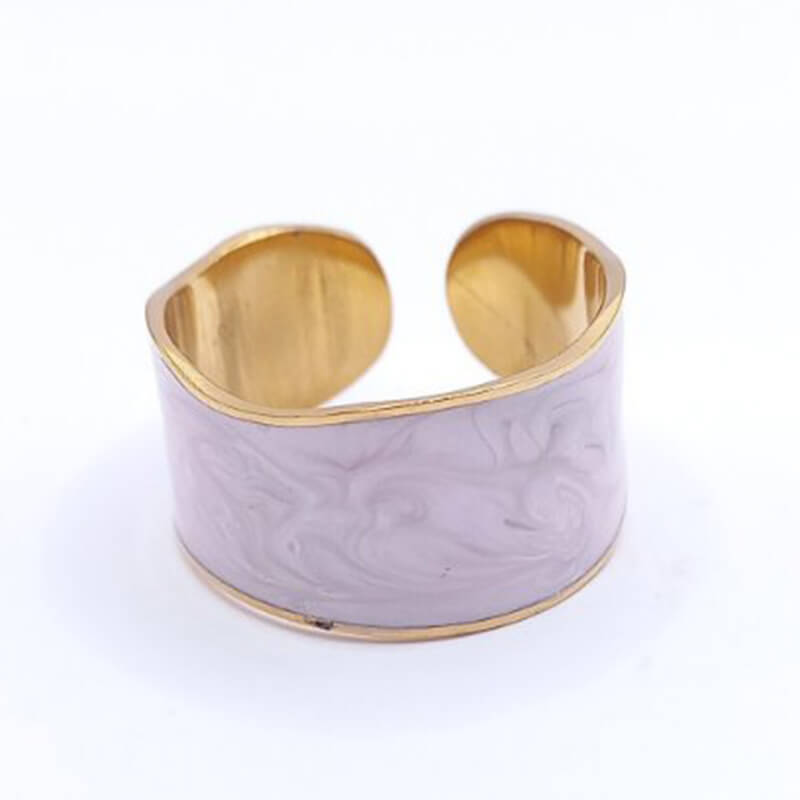 ROZE jewels kallirroi gr faux bijoux γυναικεία χειροποίητα κοσμήματα δαχτυλίδι ατσάλινο ροζ σμάλτου κλασικό κόσμημα φο μπιζού καλλιθέα